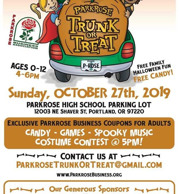 Trunk or Treat, October 27th, 2019: Parkrose High School